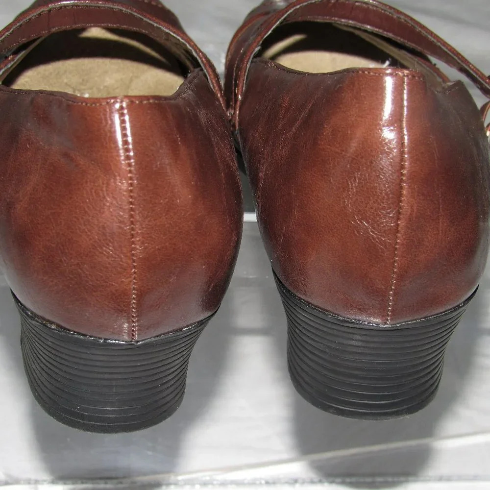BEACON Denise Brown Mary Jane Shoes Size 7M - Picture 4 of 5